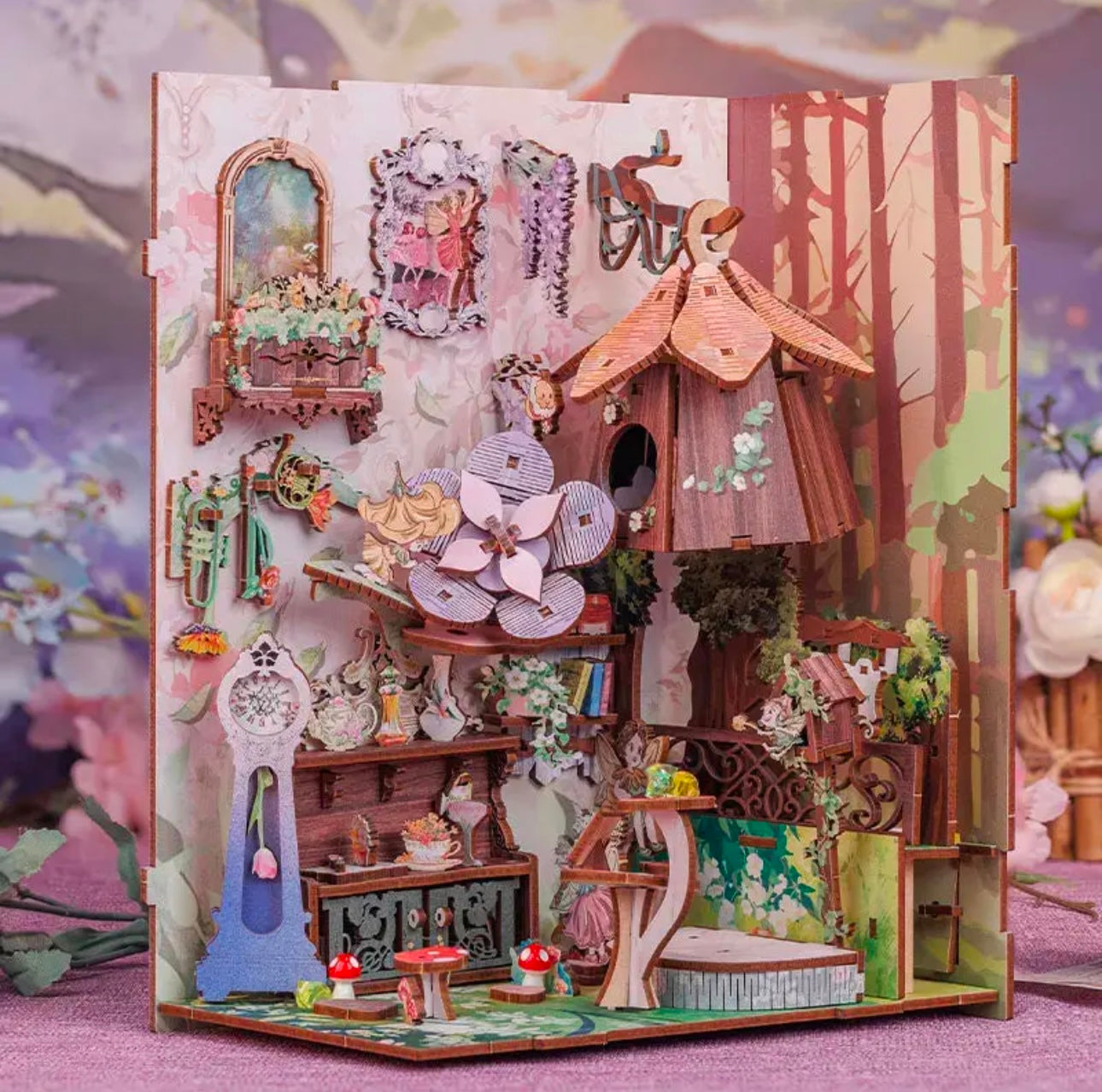 Book Nook - Flower Forest