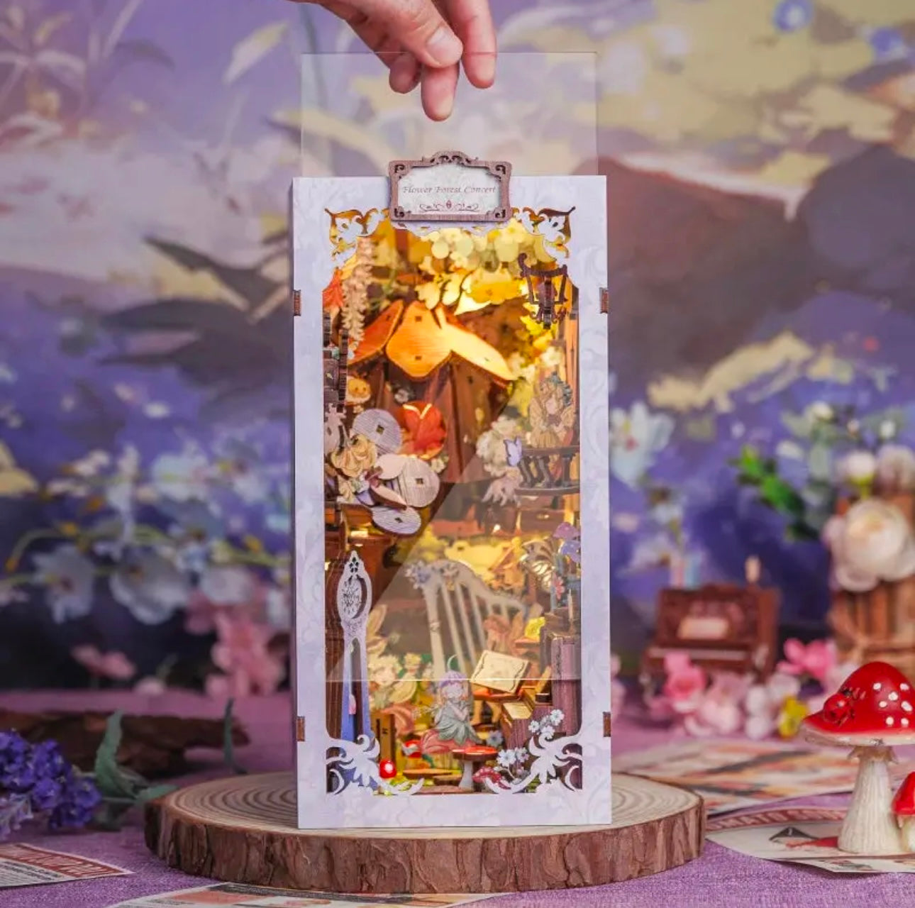 Book Nook - Flower Forest